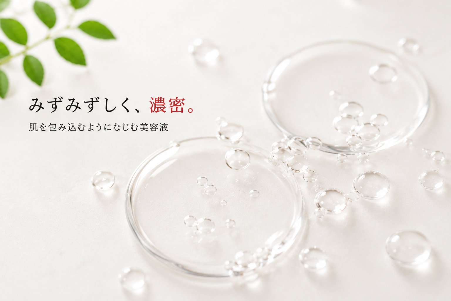 パックエッセンスを手のひらへ取りスキンケアの仕上げになじませる方法