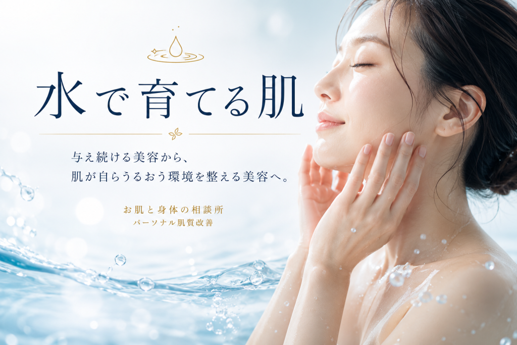 水で育てる肌|長く続く肌悩みに向き合うパーソナル肌質改善